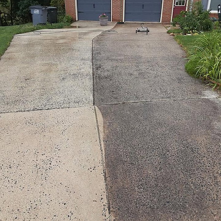 Bristow driveway washing how to safely clean hoa flagged concrete stains without surface etching